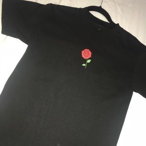 anti social social club rose tee shirt